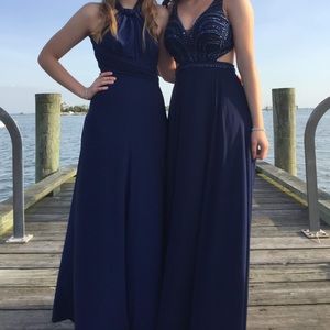 Size XS, Navy Blue, Convertible Dress